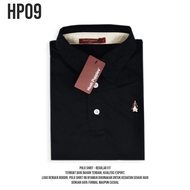 Kaos kerah Hush puppies hitam/polo shirt pria
