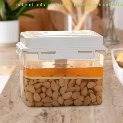 [C]5L Kimchi Press Storage Container Pickle Jar For Gherkin Sauerkraut Kimchi Storage Container And 