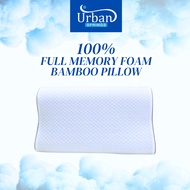 URBAN SPRINGS Pillow - 100% Full Memory Foam Bamboo Pillow