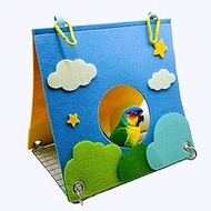 Bird Bed for Cage with Sturdy Bottom （Azure）