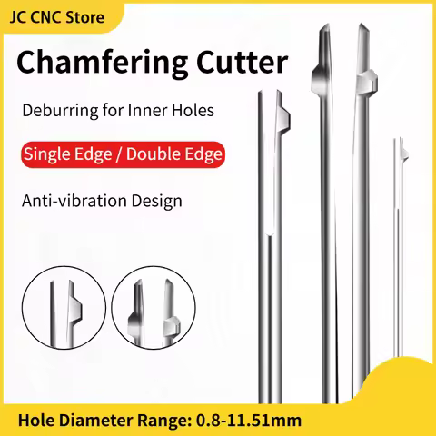 two-sided Chamfering 90°Cutter Front Back Deburrer Double Angular Inner For Metal Hole Internal Burr