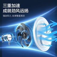 ST-⚓Midea Electric Fan Home Stand Fan Vertical Seven-Leaf Wind Machinery Dormitory Shaking Head Electric FanSAF30AC HIPV