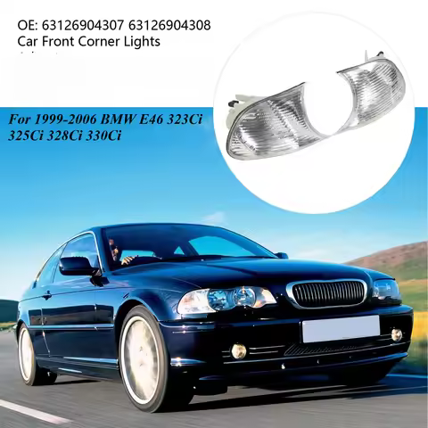 For 1999-2006 BMW E46 323Ci 325Ci 328Ci 330Ci Turn Marker Signal Blinker Corner Parking Light Lamp 6