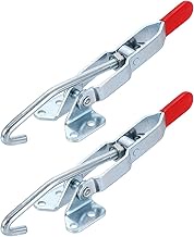 HARFINGTON 2pcs 451 Toggle Latch Clamp M8 x 45mm 375lbs Holding Capacity Adjustable Quick Release Pu