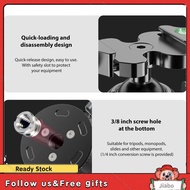 Jiabo Gugxiom 28mm Low Profile Tripod Ball Head Mount Built in 45mm QR Plate  Metal 360° Rotating Pa