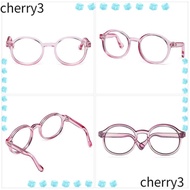 CHERRY Toys Round Glasses, Doll Decoration Changing Clothes Doll Glasses, DIY Accessories Cute 6.5cm