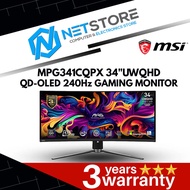 MSI MPG341CQPX 34"UWQHD QD-OLED 240Hz GAMING MONITOR - 9S6-3DD04T-029