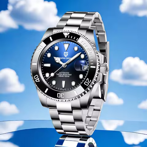 Pagani Design 2025 Men Automatic Mechanical Watch Pd1661 8215 Dive Stainless Steel Waterproof Clock