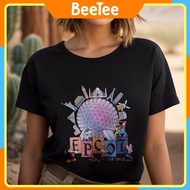 Oversize T-shirt for men and women printed with Epcot Drink Around the World Snack Around World Tour
