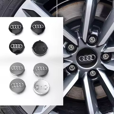 4PCS 59mm Replacement Car Wheel Center Hub Caps Tire Rim Covers Decoration For AUDI S A4 B8 B6 8V 8L