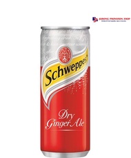 Schweppes Dry Ginger Ale Soda Water Can 330ml