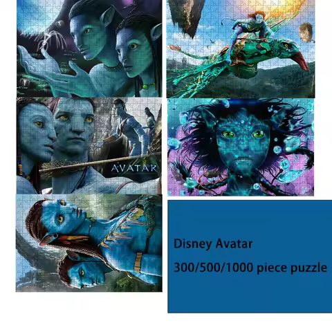Disney Avatar 300/500/1000 Pieces Game Jigsaw Puzzle Educational Decompressed Toys Gifts