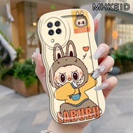 MHKEID Casing Hp Untuk Samsung Galaxy A22 4G M22 M32 Case HP labubu lucu Casing Kesing Silikon Kasin