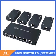 50M HDMI Extender Splitter over Cat5e/6 Cable 1x4 1x7 HDMI Splitter Rj45 Extension Transmit Support 