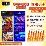 TACHI Umimono Sabiki Apollo Rig | Perambut Umpan Hidup Luminous Flasher Bottom Pantai Laut Pancing I