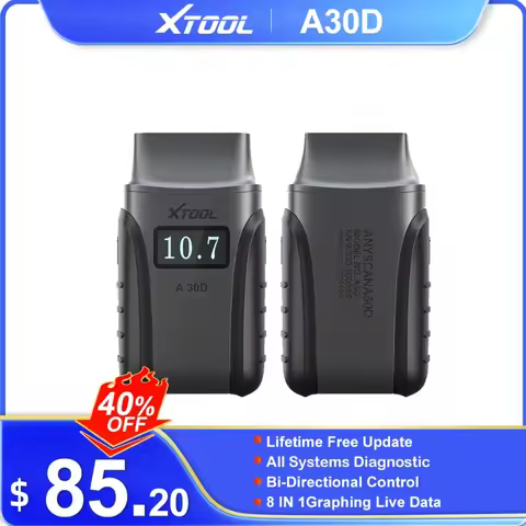 XTOOL Anyscan A30D Bluetooth OBD2 Code Reader Full System Diagnostic Tools 19 Services Active Test A