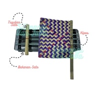 3-Pole Satay Grill Package Fish and Chicken Grill/ with Free Satay Skewers & Bamboo Fans Portable Gr