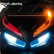 LAMPU ALIS DRL NEW VARIO 160 BONUS DEVIL EYES LAMPU DEPAN SENJA LIS LED VARIASI NEW VARIO 160 2022