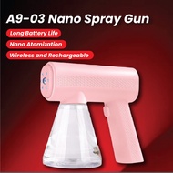 A9-03 Portable Disinfection Spray Gun Blu-ray Handheld Wireless Disinfector 300ML 蓝光雾化消毒槍