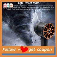 ffggg Portable Handheld Turbo Fan 64mm Ultra Large Brushless Motor High Speed Control Function 2200g