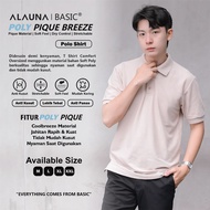 Alauna Basic - Men'sPOLO Shirt, Men's Short Sleeve Collared T-Shirt, Premium Pique Material | Beige 