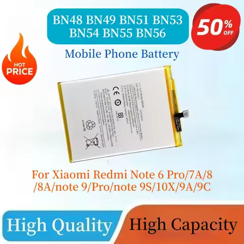 Brand New BN48 BN49 BN51 BN53 BN54 BN55 BN56 Battery For Xiaomi Redmi Note 6 Pro/7A/8/8A/note 9/Pro/