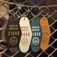【METALIZE】復古飯店鑰匙圈(四色)