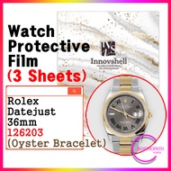 Protective Sticker For Rolex Datejust 36mm (Oyster) 126203 (3 sheets) / Scratch & Contamination Prev