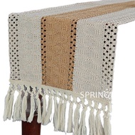 Table Runner Hollow Table Decoration Cloth Tassel Table Runner