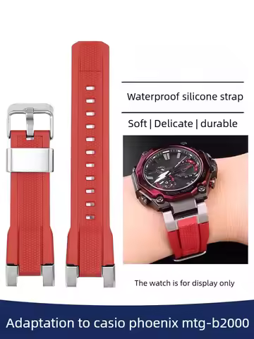 Suitable for Casio Undead Bird MTG-B2000 Series B2000 Sports Waterproof Silicone Watch Strap Men