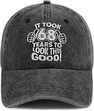 Funny Embroidered 61th 62th 63th 64th 65th 66th 67th 68th 69th Birthday Gifts Hat for Men Women