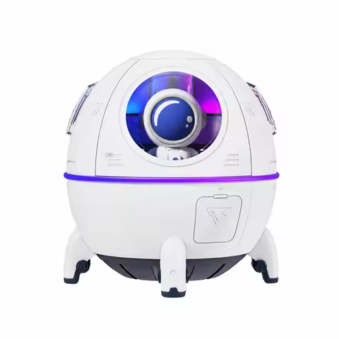 220mL Mini Desktop Humidifier MJ046 Space Capsule Ultrasonic 40mL/h Mist 7 Color Light Type-C for Ho