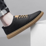 Retro Sports Low Size Help Genuine Leather 45 Lace-Up Casual Shoes Board 46 Big Shoes 100 Yuan Men's