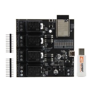 【Clearance】 Lilygo Ttgo T-Relay Esp32 Chip Dc 5v 4 Groups Relay 4mb Flash Iot Relay Suport Wifi Blue