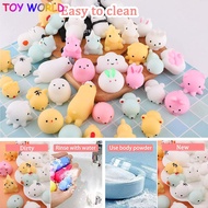 30Pcs Kawaii Pop It Fidget Toy Cute Mini Slow Rising Squeeze Ball Cell Soft Squishy Sticky Animals Healing Anti-stress Toy Stress Reliever Decor Toys
