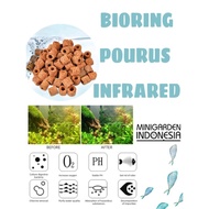 BIORING INFRARED ECER 1PCS bio ring pori pourus merah media filter
