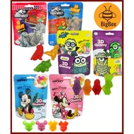 3D Gummy - 55g/pkt Mickey Mouse & Friends / Jurassic World / Minions 3D Gummy Mix Fruit Flavour
