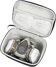 Hard Protective Travel Case for 3M 6100 6200 7502 Half Face Respirator Mask, Hard Shell Case Designe