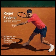 Uniqlo Roger Federer Red Tennis Polo Shirt Limited Edition