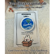 Vicks VapoRub Farewell Gift | Resignation Gift for Colleague | Goodbye Gift | Ready Stock