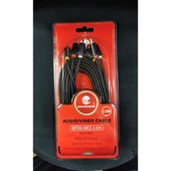 RCA Cable 3.3 3RCA - 3RCA Audio Video Cable Good quality2M