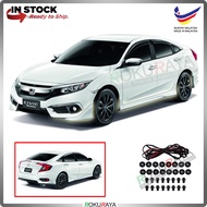 Honda Civic FC (10th Gen) 2016 ABS Plastic Bodykit Front Side Rear Skirting Clips Rubber Lining (Modulo)