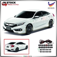 Honda Civic FC (10th Gen) 2016 ABS Plastic Bodykit Front Side Rear Skirting Clips Rubber Lining (Mod