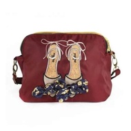 Mis Zapatos  Japanese Sweet Embroidered Butterfly Knot Single Shoulder Slant Bag Girl Bag