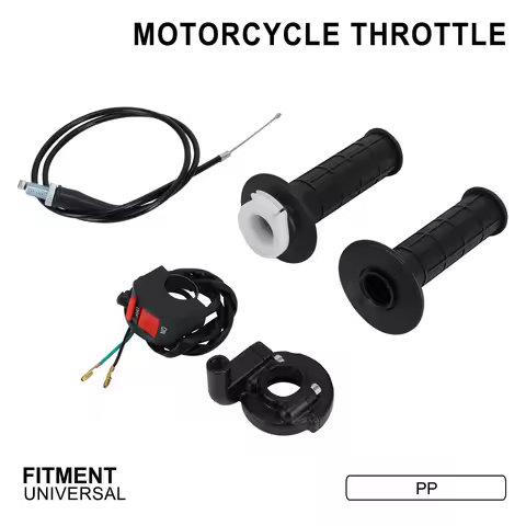 Motorcycle 22mm Twist Throttle Accelerator Handle Set with Kill Switch For 50cc 110cc 150cc 250cc Mi