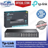 Tp-Link TL-SG1016PE 16-Port Gigabit PoE+ Easy Smart Managed Switch with 110W 8-PoE Ports | Unmanaged Plus | Plug &amp; Play