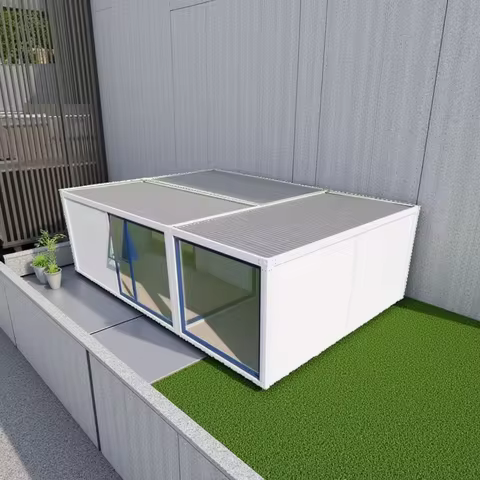 Modular Tiny Flat Pack Homes Ready To Ship Cabin Container House Detachable Office Pod Customizable 