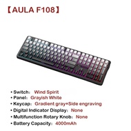 AULA | AULA F108Pro/F108 Wireless Bluetooth Mechanical Keyboar Custom 100% Layout RGB Backlight Hifi