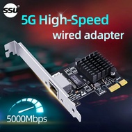 5G PCI-E to RJ45 Network Card Realtek 8126 1000/2500/5000Mbps RJ45 Interface Gigabit Ethernet PCI Ex