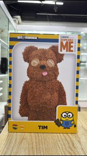 (N)開封品 Medicom Toy Bearbrick Be@rbrick 400% Tim Minions 壞蛋掌門人